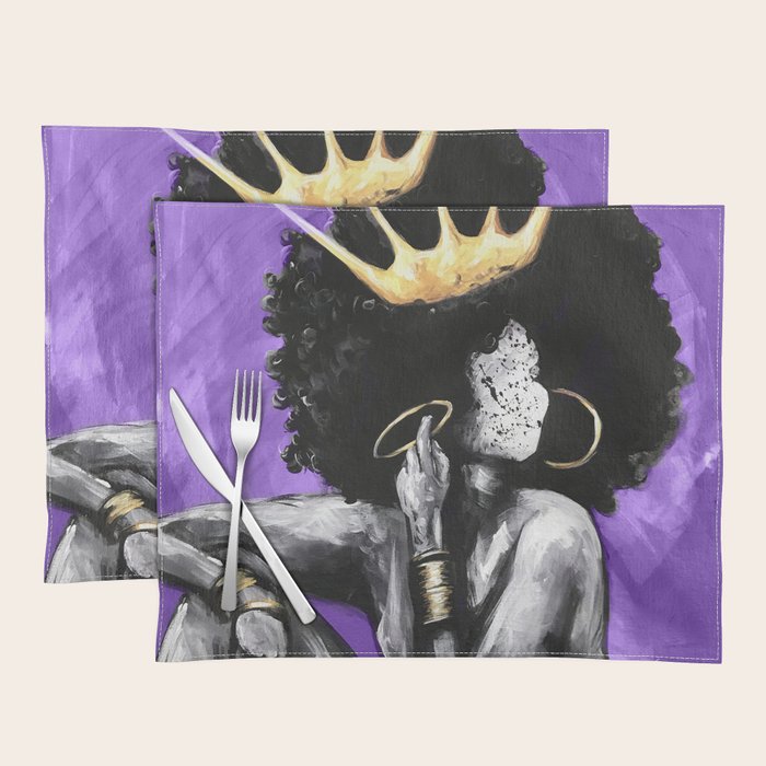 Naturally Queen VI PURPLE Placemat Gallery Image 1