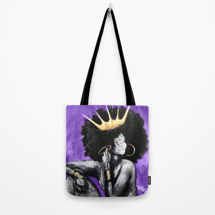 Naturally Queen VI PURPLE Tote Bag Gallery Image 2