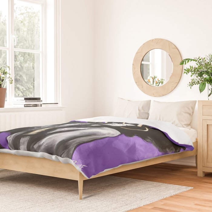 Naturally Queen VI PURPLE Duvet Cover Gallery Image 2