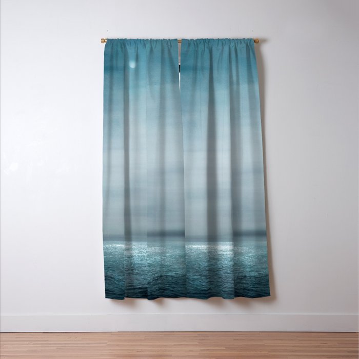 Sea Under Moonlight Window Curtain Gallery Image 3