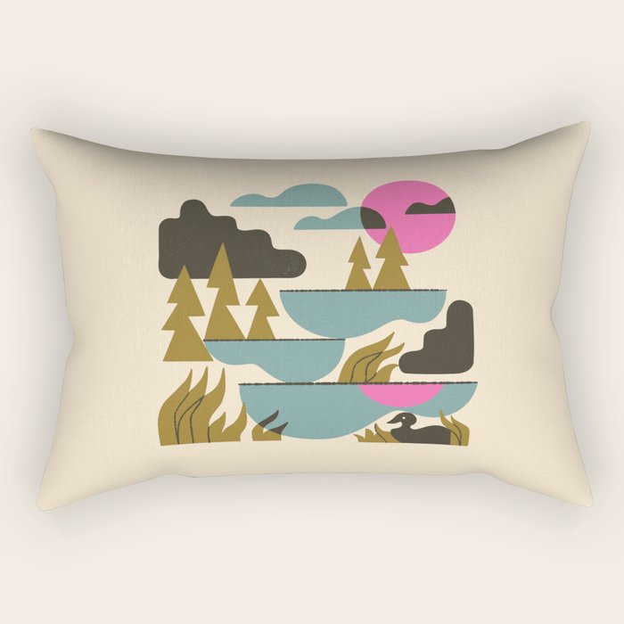 Northern Lakes Rectangular Pillow Gallery Image 2