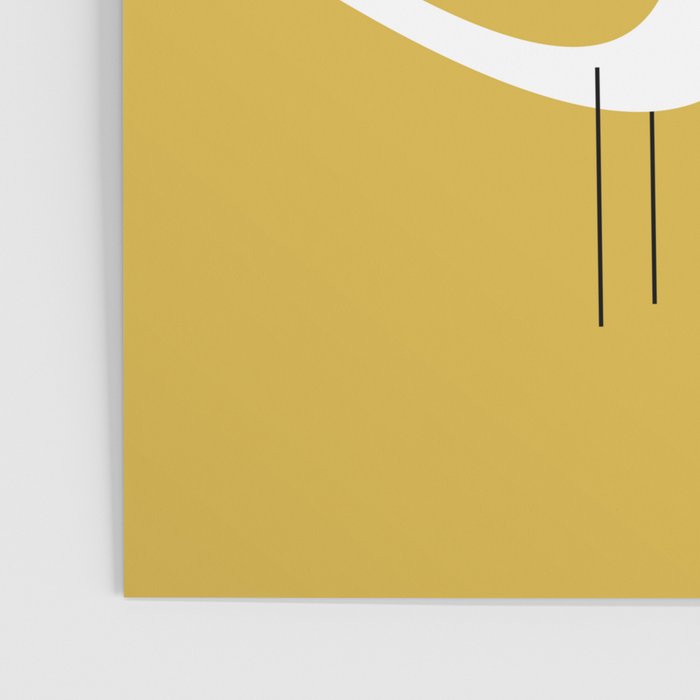 Shorebird Pair in Light Mustard and White Poster Gallery Image 3