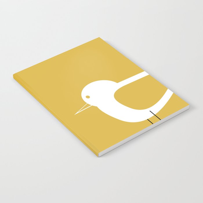 Shorebird Pair in Light Mustard and White Notebook Gallery Image 2