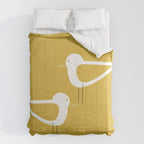 Shorebird Pair in Light Mustard and White Comforter Gallery Image 6