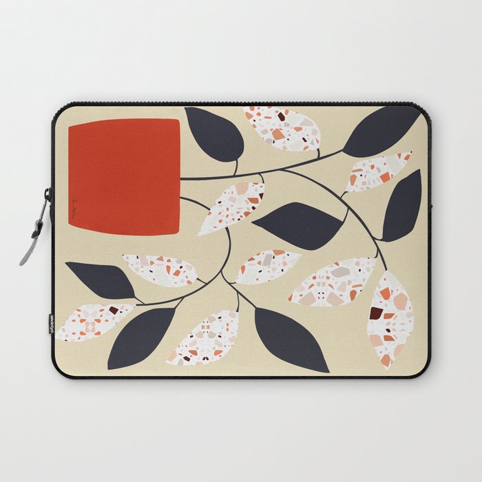 Plants and terrazzo Laptop Sleeve Gallery Image 1