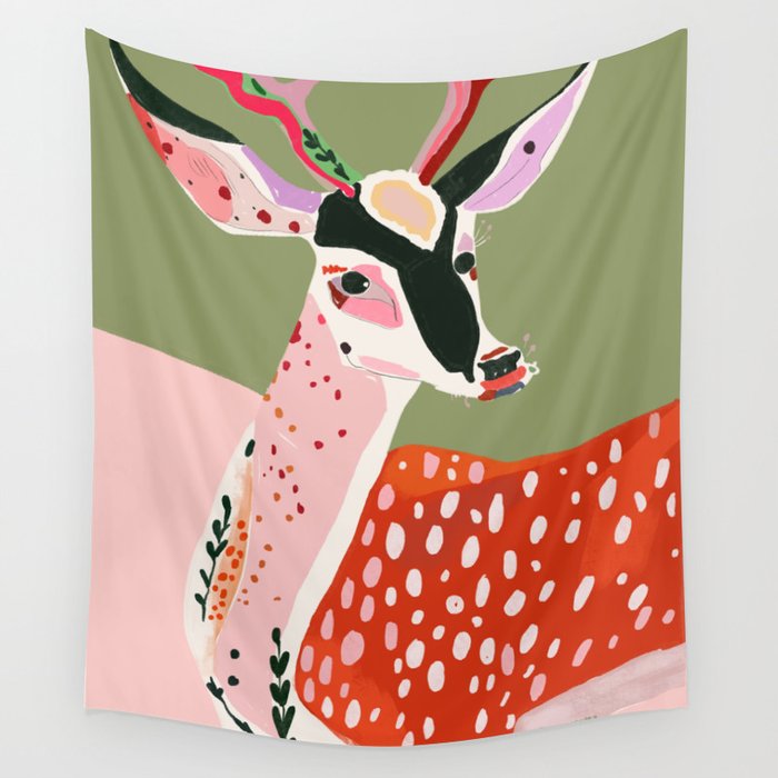 Enchanted Deer Wall Tapestry Gallery Image 4