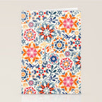 Watercolor Kaleidoscope Floral - desaturated Stationery Card Gallery Image 2