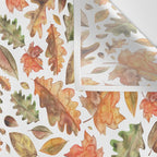 Watercolour Autumn Leaves. Wall Tapestry Gallery Image 3