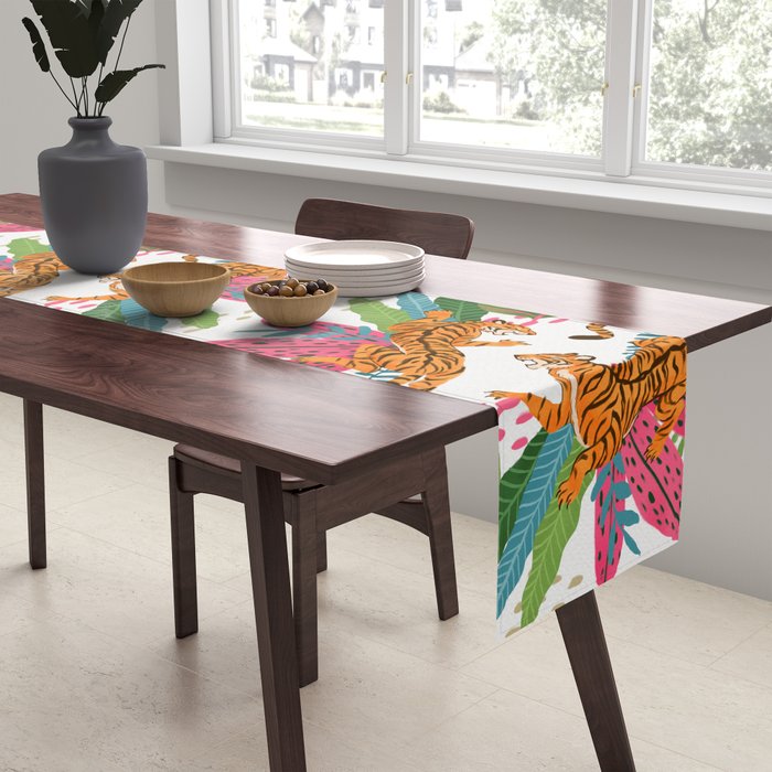 Wild Jungle Tigers Table Runner Gallery Image 2