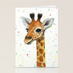 Baby Giraffe Stationery Card Gallery Image 2