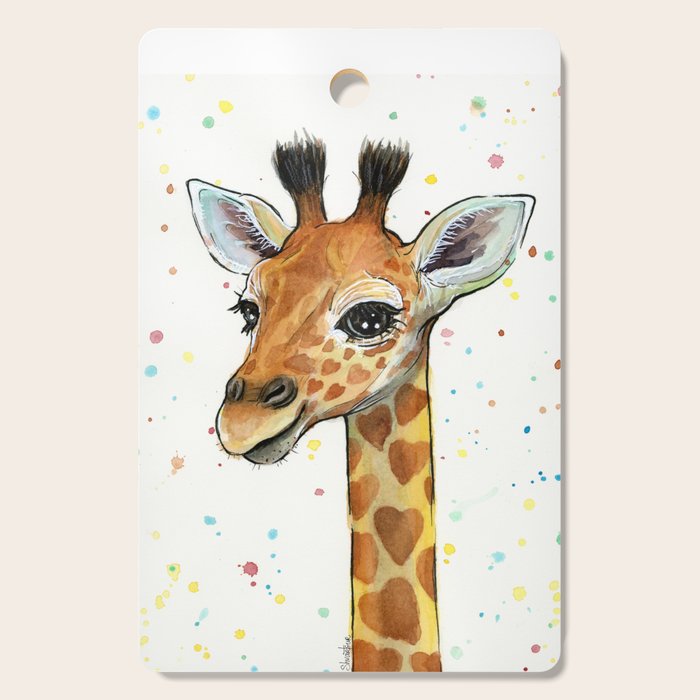 Baby Giraffe Cutting Board Gallery Image 1
