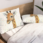 Baby Giraffe Pillow Sham Gallery Image 2