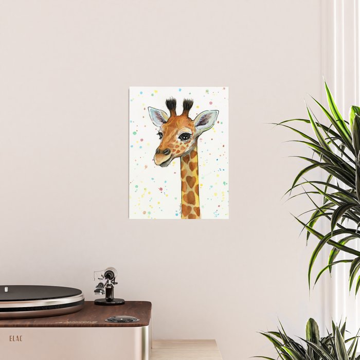 Baby Giraffe Poster Gallery Image 2