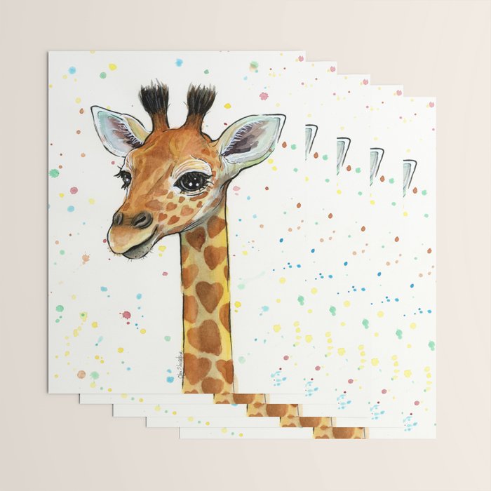 Baby Giraffe Wrapping Paper Gallery Image 3