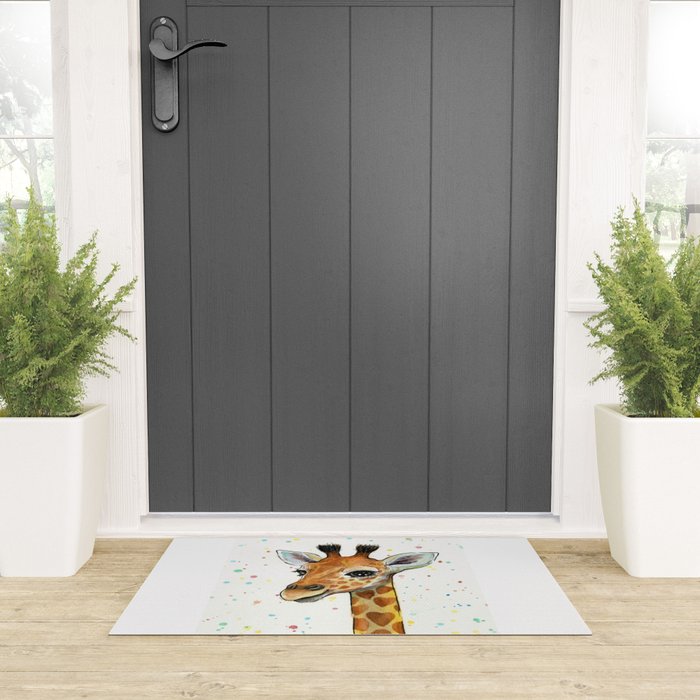 Baby Giraffe Welcome Mat Gallery Image 3