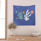 Inspired by Matisse - Seagrass and Sun 1-2  Wall Tapestry Gallery Image 2