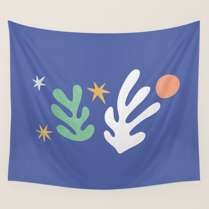Inspired by Matisse - Seagrass and Sun 1-2  Wall Tapestry Gallery Image 4