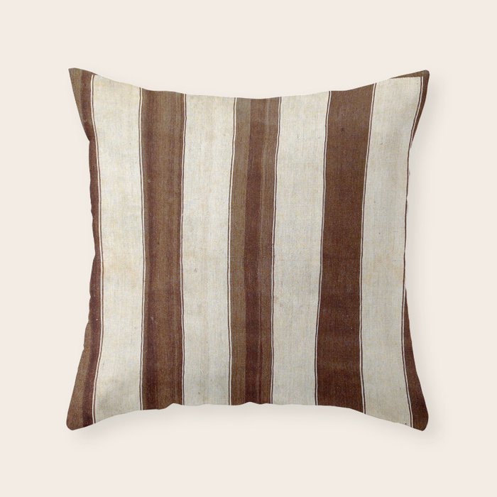 Bakhtiari  Antique Chahar Mahal Persian Kilim Print Throw Pillow Gallery Image 6