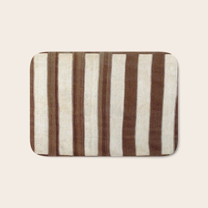 Bakhtiari  Antique Chahar Mahal Persian Kilim Print Bath Mat Gallery Image 1