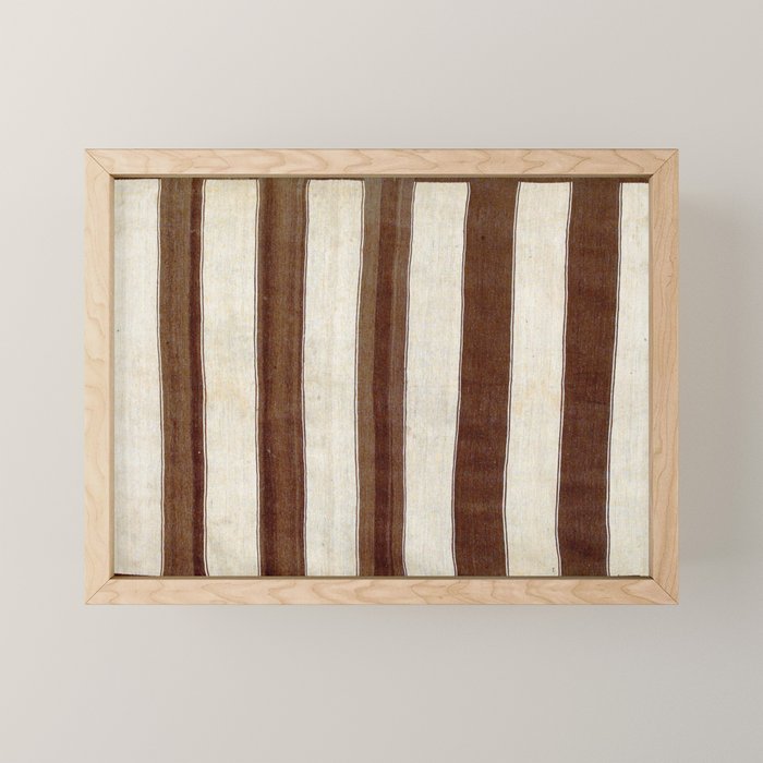 Bakhtiari  Antique Chahar Mahal Persian Kilim Print Mini Art Print Gallery Image 1