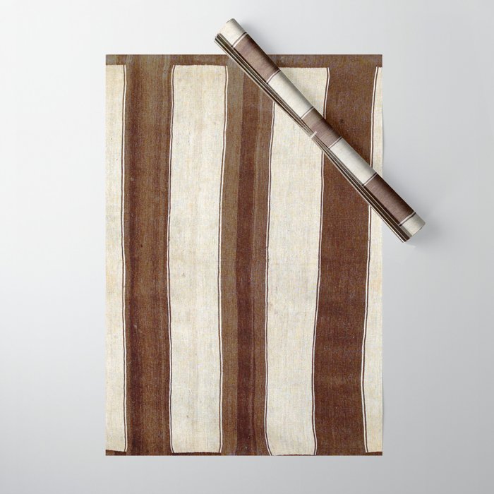 Bakhtiari  Antique Chahar Mahal Persian Kilim Print Wrapping Paper Gallery Image 1