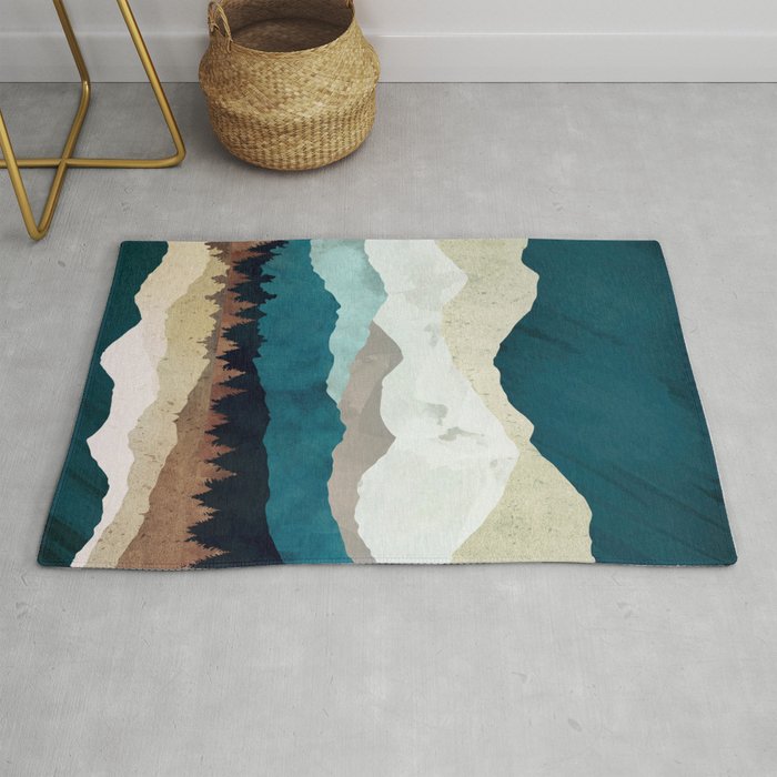 Fall Forest Night Rug Gallery Image 1