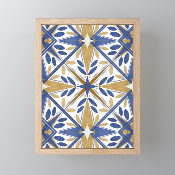 Geometric modern tile B Mini Art Print Gallery Image 1