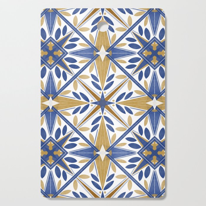 Geometric modern tile B Cutting Board Gallery Image 1
