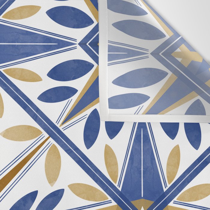 Geometric modern tile B Wall Tapestry Gallery Image 3