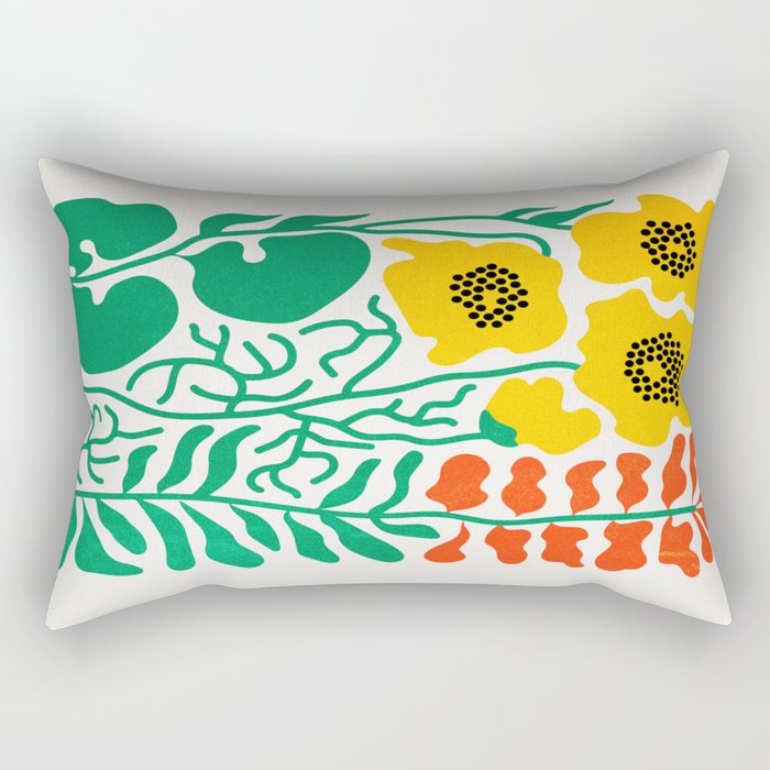 Flowers & Branches II Rectangular Pillow Gallery Image 1