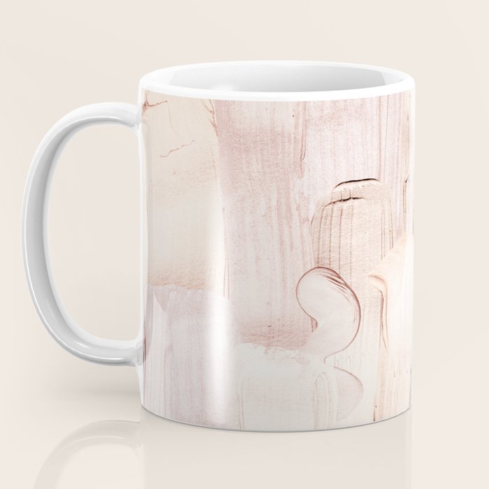 Shiny Metal Copper Hand Drawn Strokes Coffee Mug Gallery Image 3