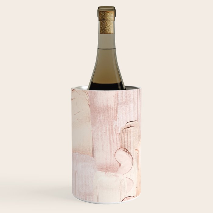 Shiny Metal Copper Hand Drawn Strokes Wine Chiller Gallery Image 2