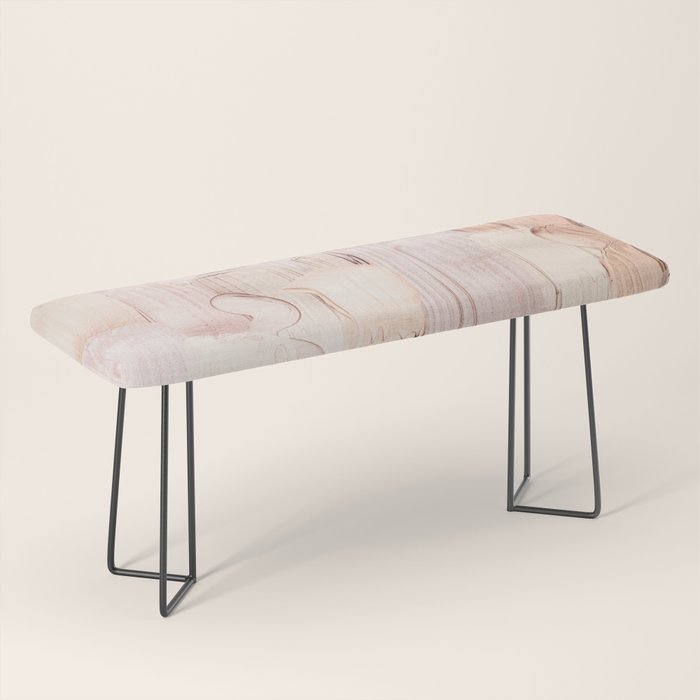Shiny Metal Copper Hand Drawn Strokes Bench Gallery Image 1