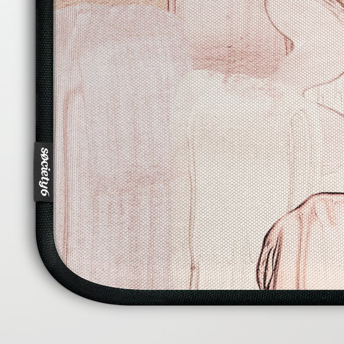 Shiny Metal Copper Hand Drawn Strokes Laptop Sleeve Gallery Image 3
