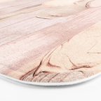 Shiny Metal Copper Hand Drawn Strokes Bath Mat Gallery Image 3