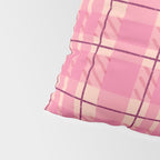 Rustic Pink Tartan Plaid Pillow Sham Gallery Image 4