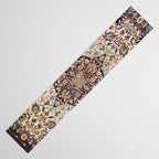 Antique Tabriz Rug Print With Abrashed Field Table Runner Gallery Image 3