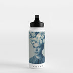 for Frida ~ with border Water Bottle Gallery Image 3
