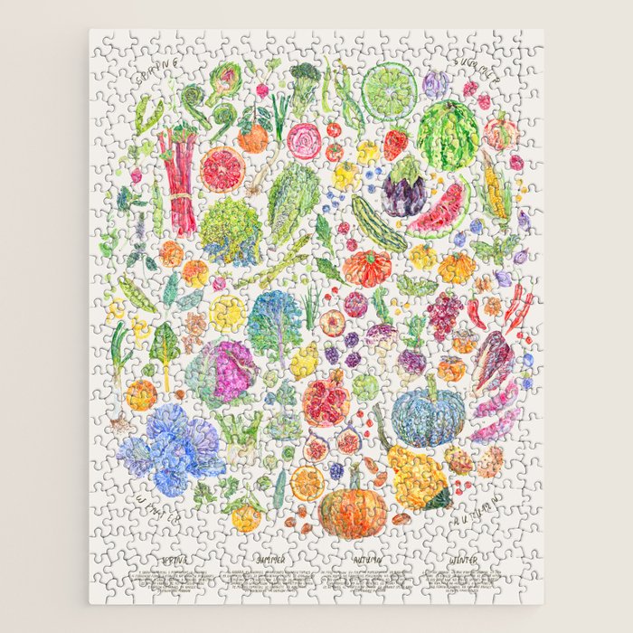 Seasonal Harvests - Neutral Jigsaw Puzzle Gallery Image 1
