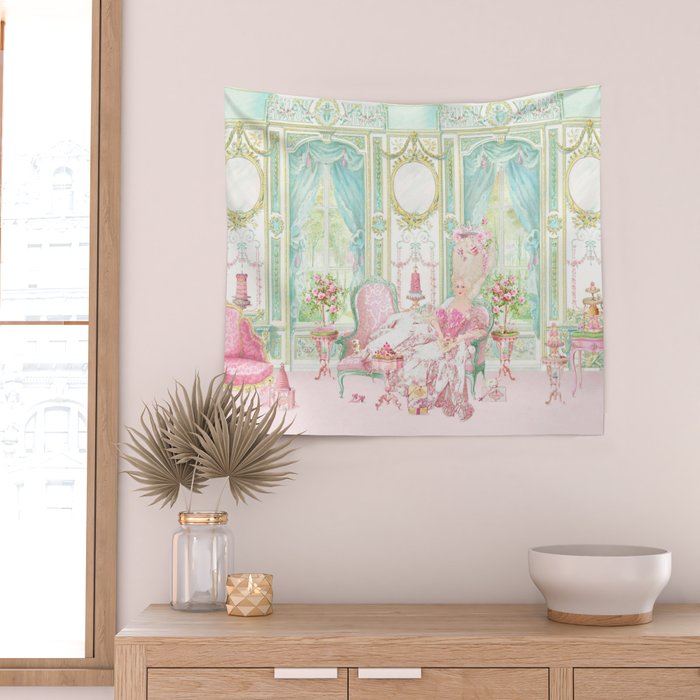 Marie Antoinette, Palace of Versailles, Diorama Wall Tapestry Gallery Image 2