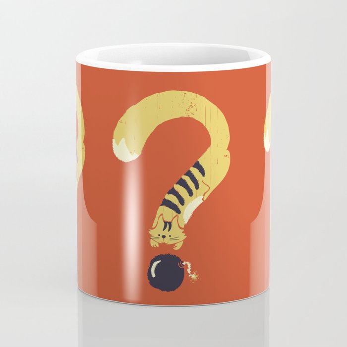 Question Mark (Curiosity Kills The Cat) Coffee Mug Gallery Image 4