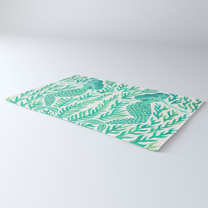 Kelp Forest Mermaid - Mint Palette Rug Gallery Image 3