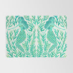 Kelp Forest Mermaid - Mint Palette Rug Gallery Image 2