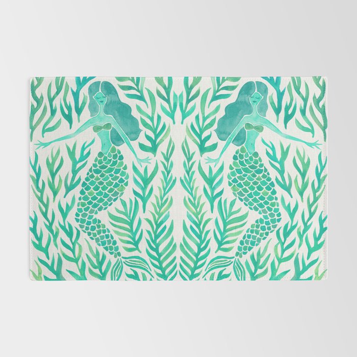 Kelp Forest Mermaid - Mint Palette Rug Gallery Image 2