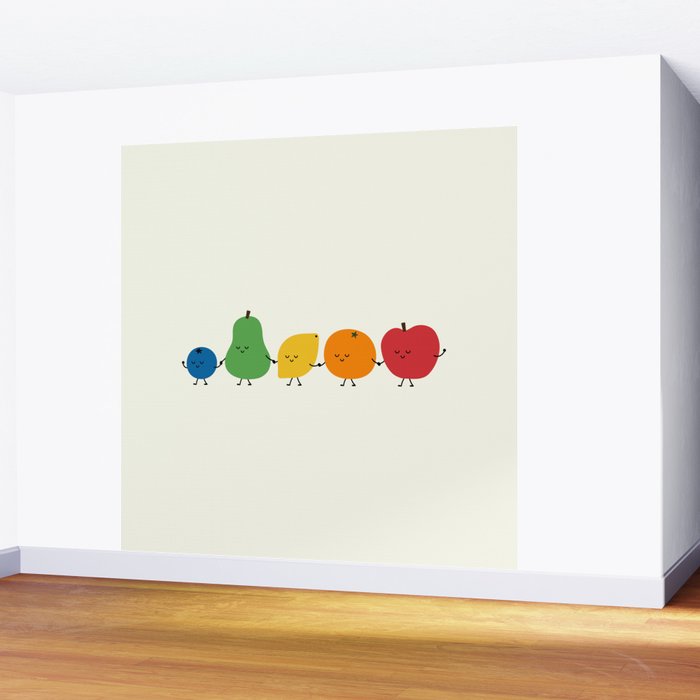 Fruit Parade Wall Mural Gallery Image 2