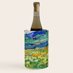 Van Gogh Mountain Meadow Landscape Painting Print Wine Chiller Gallery Image 3