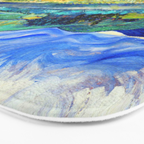 Van Gogh Mountain Meadow Landscape Painting Print Bath Mat Gallery Image 3
