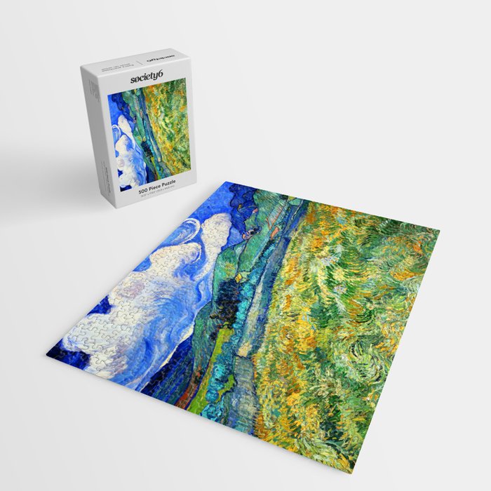 Van Gogh Mountain Meadow Landscape Painting Print Jigsaw Puzzle Gallery Image 2