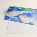 Van Gogh Mountain Meadow Landscape Painting Print Wrapping Paper Gallery Image 2