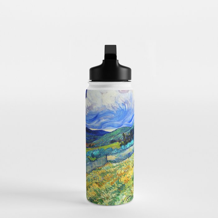 Van Gogh Mountain Meadow Landscape Painting Print Water Bottle Gallery Image 3